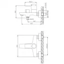 Термостат для ванны BelBagno Ancona ANCONA-VASM-CRM
