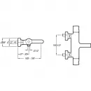 Термостат для ванны Jacob Delafon Singulier E10870-CP + E99898RU-CP