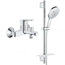 Смеситель для ванны Grohe BauEdge 23334000 + 26591000