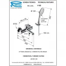 Смеситель для ванны Remer Vanity V02