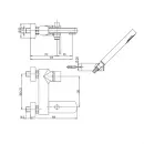 Смеситель для ванны Paini Ovo 86CR1052SKM