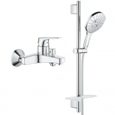 Смеситель для ванны Grohe BauFlow 23601000 + 26591000