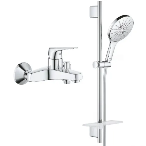 Смеситель для ванны Grohe BauFlow 23601000 + 26591000