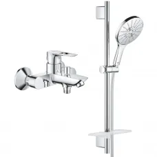 Смеситель для ванны Grohe BauLoop New 23602001 + 26591000
