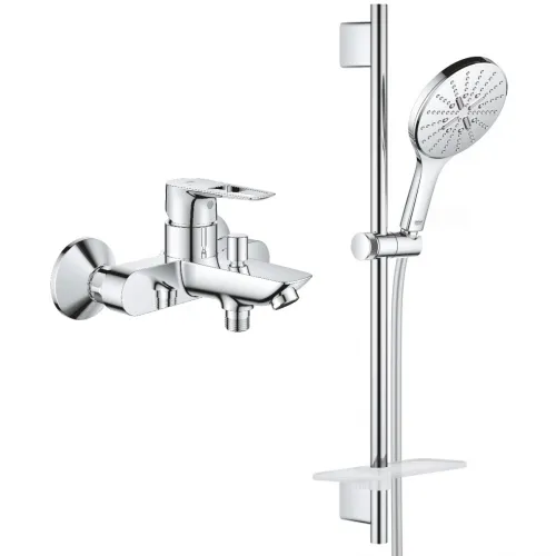 Смеситель для ванны Grohe BauLoop New 23602001 + 26591000