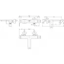 Смеситель для ванны Villeroy & Boch Subway 3.0 TVT11200200076