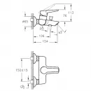 Смеситель для ванны Vitra Solid S A42444EXP