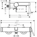 Смеситель для ванны Hansgrohe Finoris 76420670