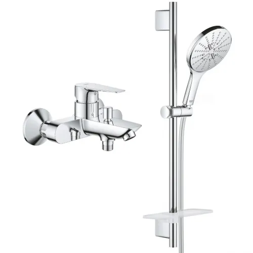 Смеситель для ванны Grohe BauEdge New 23604001 + 26591000