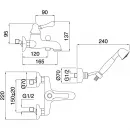 Смеситель для ванны Migliore Maya ML.MAY-8902.BR