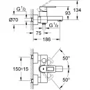 Смеситель для ванны Grohe Quadra 32638KS0