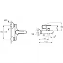 Смеситель для ванны VitrA Win S A42676EXP