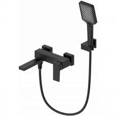 Смеситель для ванны Wonzon & Woghand Cube 2.0 WW-88037068-MB с душевым гарнитуром, черный матовый