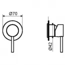 Смеситель для душа Plumberia Selection IXO XO1111OR встраиваемый, золотой