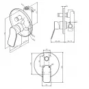 Смеситель для ванны AM.PM X-Joy F85A45000