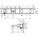 Термостат для 2 потребителей Hansgrohe RainSelect 15359400