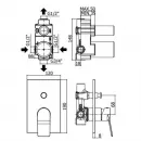 Смеситель для ванны Paffoni Tilt TI015CR/M