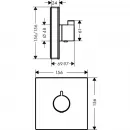 Термостат Hansgrohe ShowerSelect Glass Highflow 15734400