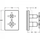 Термостат для ванны Jacob Delafon Modulo E98732-CP