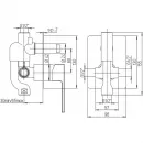 Смеситель для ванны Paini Dax-R 84CR6911R