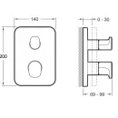 Термостат для ванны Jacob Delafon Modulo E98730-CP