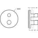 Термостат для душа Jacob Delafon Modulo E98727-CP