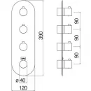 Термостат для ванны Nobili Velis WE00103/TWM