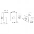Смеситель для душа Remer Q-Design QD30NO