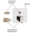 Термостат для ванны Remer Qubika QT09KB