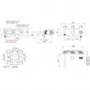 Смеситель для ванны Remer Atelier AL54D3BG встраиваемый, золотой матовый
