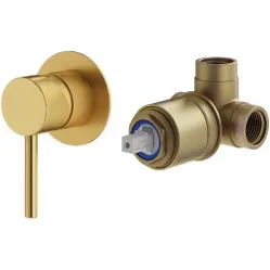 Смеситель для душа Plumberia Selection IXO KITXO1135OB встраиваемый, золотой матовый
