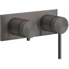 Смеситель для ванны Gessi Gessi316 54079#707 встраиваемый, черный хром матовый