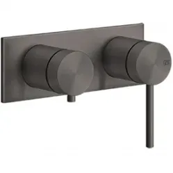 Смеситель для ванны Gessi Gessi316 54079#707 встраиваемый, черный хром матовый