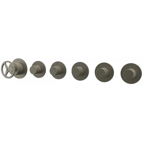 Смеситель для ванны Remer Chrono CH98D5PXV встраиваемый, нержавеющая сталь