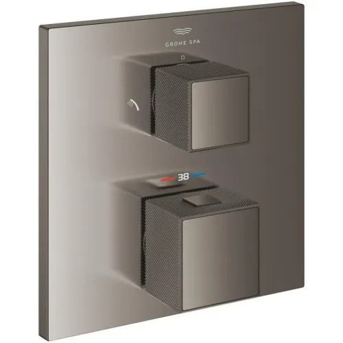 Термостат для ванны Grohe Allure Brilliant 24428AL0 встраиваемый, темный графит матовый
