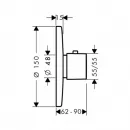 Термостат Ecostat E Highflow Hansgrohe Metris 31571000