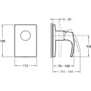 Смеситель для душа Jacob Delafon Symbol E98712-CP