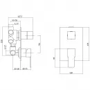 Смеситель для ванны Migliore Kvant ML.KVT-2731.CR