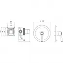 Смеситель для душа Aquatek Классик AQ1566MB встраиваемый, черный матовый