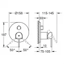 Смеситель для ванны Grohe Plus 24093AL3