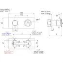 Смеситель для ванны Remer Chrono CH92ZBG встраиваемый, золотой матовый