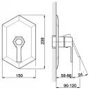 Смеситель для душа Cisal Cherie CH0030006T