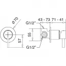 Смеситель для душа Migliore Sirius 28183