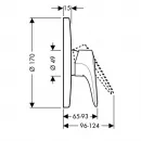 Hansgrohe Metris E 31675000 Смеситель для душа