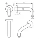 Смеситель для ванны Paini Cox 78PJSET26911BATH