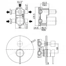 Смеситель для ванны Paffoni Light LIG019ST