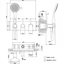 Смеситель для ванны Gessi Via Manzoni 44900#299