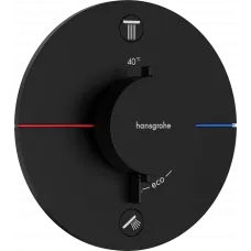 Термостат для ванны Hansgrohe ShowerSelect Comfort S 15554670 встраиваемый, черный матовый