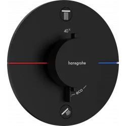Термостат для ванны Hansgrohe ShowerSelect Comfort S 15554670 встраиваемый, черный матовый