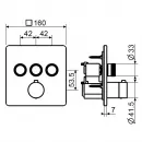 Термостат для ванны Plumberia Selection PSBOX PSB2903NO встраиваемый, черный матовый